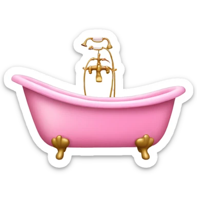 Pink bathtub  sticker