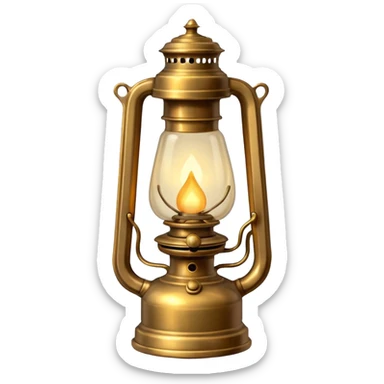 oil lamp light sticker