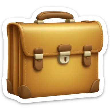A briefcase in honey sticker