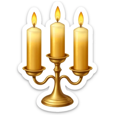 Shabbat candles sticker