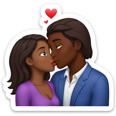 Couple homosexuel qui s’embrassent  sticker