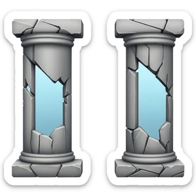 Broken Pillars  sticker