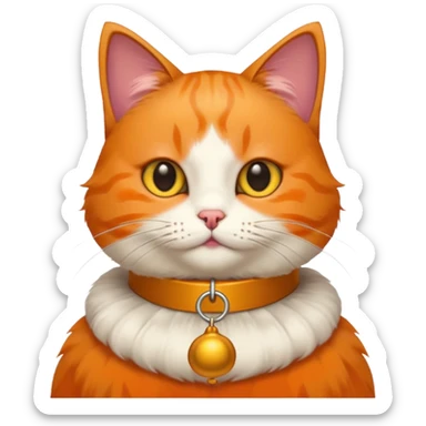 Cat with bell collar sticker