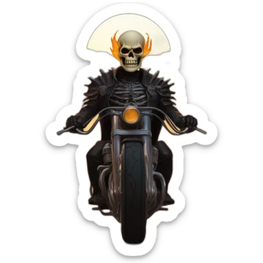 overlord-Ghost Rider sunset sticker