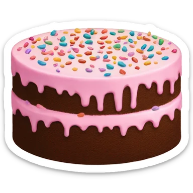 tall cake with sprinkles  sticker