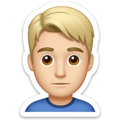 20th man with side hair sticker