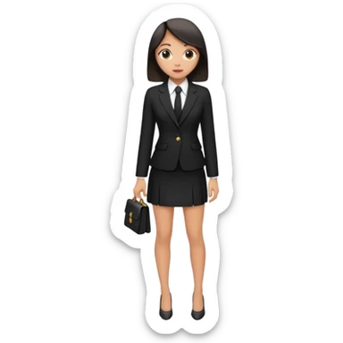 just give me the ccloth like womens formal a suit and a mini skirt black sticker