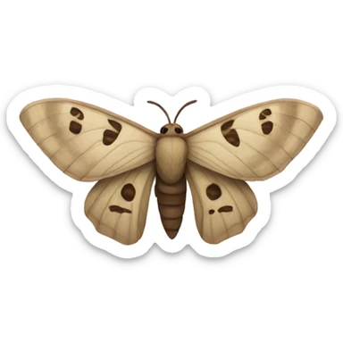 Moth sticker