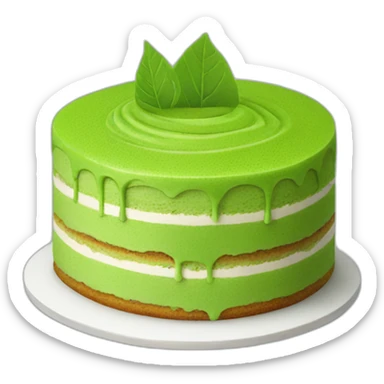 matcha cake sticker