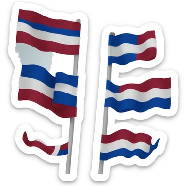 make a flag like a france but instead of blue put maroon sticker