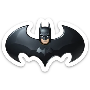 The dark knight batman logo sticker