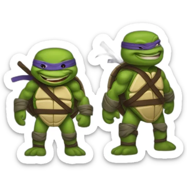 middle age mutant ninja turtle sticker