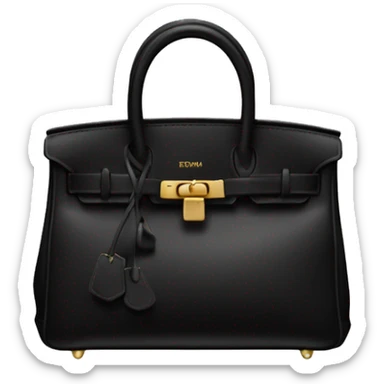 Black Birkin bag sticker