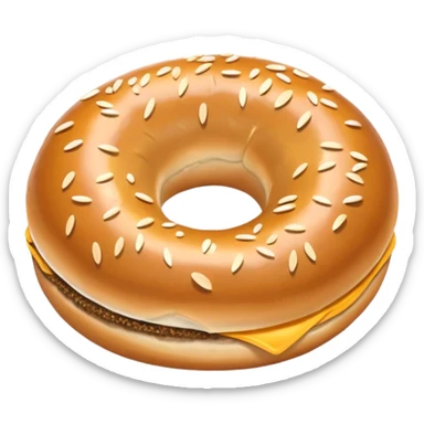Bagel sticker