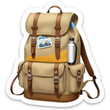 mountain backpack sticker