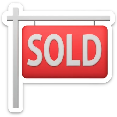 is sold sticker