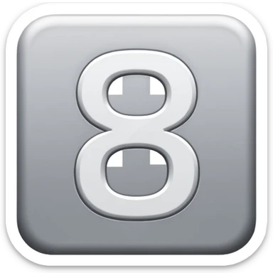 100  le nombre dans un carre gris sticker