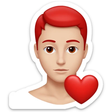 Je souhaite un cœur et à l’intérieur de ce cœur Julien Marie ( le rappeur français) sticker