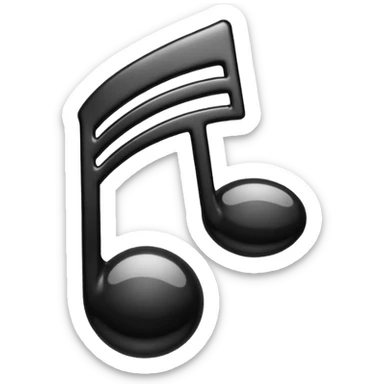 Animated music note bobbing up and down sticker