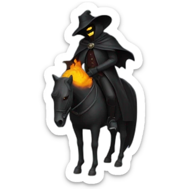 Headless horseman sticker