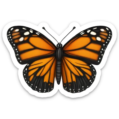 Monarch butterfly sticker