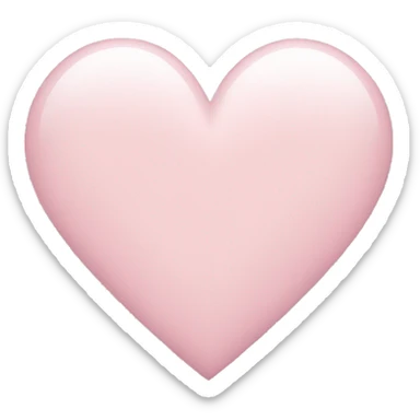 Light pink heart sticker