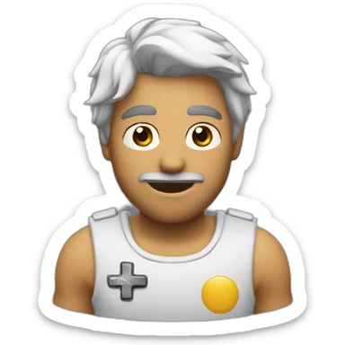 Playing videogame  sticker