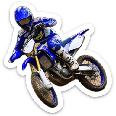 Moto cross yamaha sticker