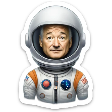 Bill Murray spaceman sticker