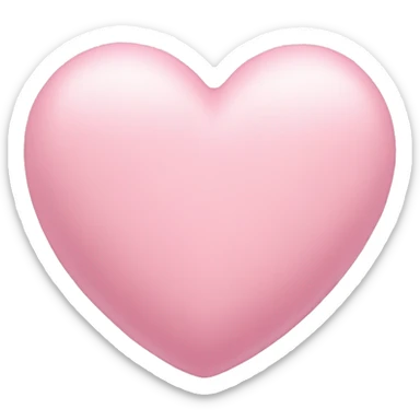 pastel pink heart sticker