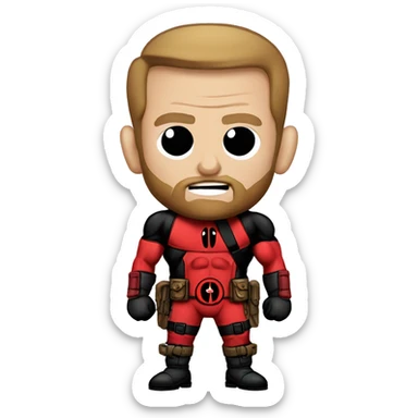 conor mcgregor costume Deadpool sticker