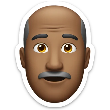 man with a blackeye sticker