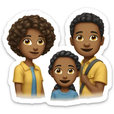 3 Sister & 3 brothers  sticker