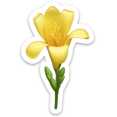 Freesia flower sticker