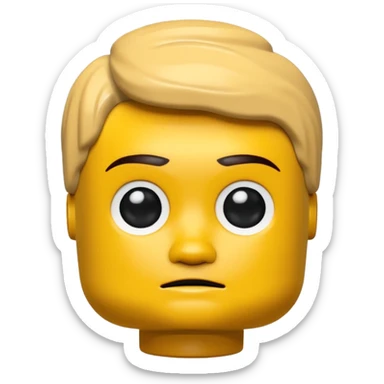 sad lego sticker