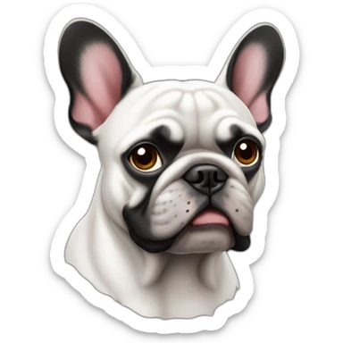 Bouledogue français noir  sticker