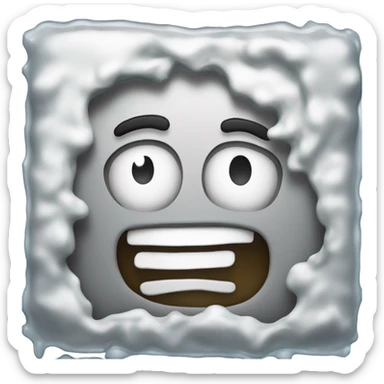 Create a tv with Mr beast on it but the tv has a white sticky substance that looks like water on it sticker