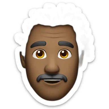 man with a charismatic, engaging look and a deep, persuasive voice sticker