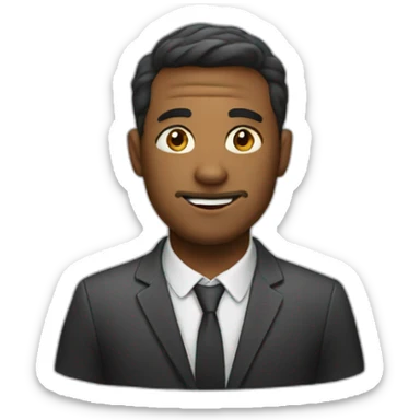 a photo of a man sticker