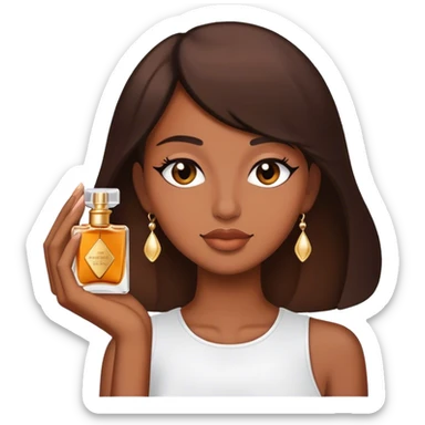 Perfume victoria brown sticker