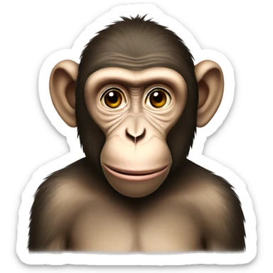 a macaque in the form of an ATM sticker