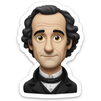 Mr poe from a series of unfortunate events tv show sticker