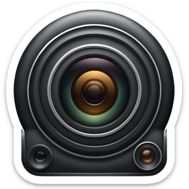 create a black hail camera aperture emoji sticker