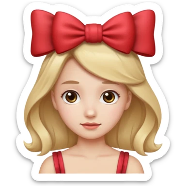 Aww face and in head pookie rebon sticker