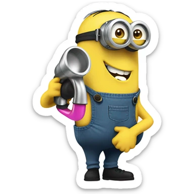 Minion with tap sticker