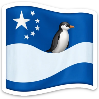 True south flag antarctica sticker