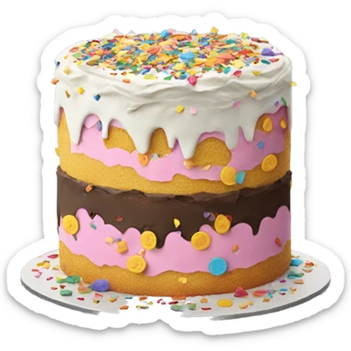 confetti cake  sticker