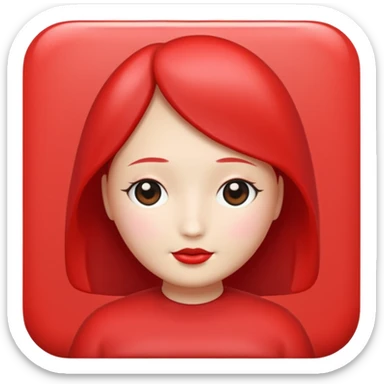 Fresita rosita sin cara pero cute y linda sticker