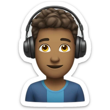 motivation speaker wearing headset sticker