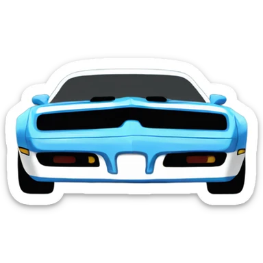 Blue trans am sticker